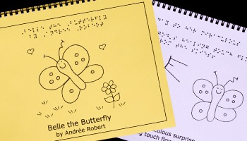 Braille Children's Book Belle the Butterfly