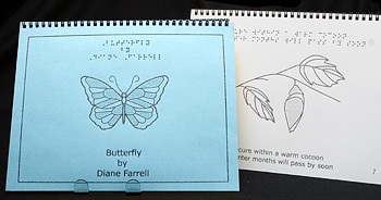 Braille Children's Book Butterfly