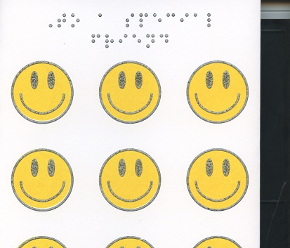 Braille and Tactile Greeting Card To A Special Friend – 8 Smiles and 1 Wink