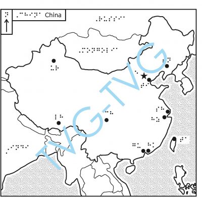 Braille Map of China