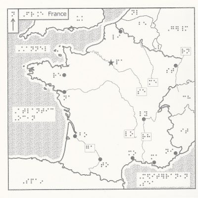 Braille Map of France