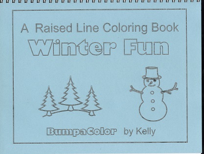 Braille colouring book Winter Fun