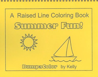 Braille colouring Book Summer Sunshine