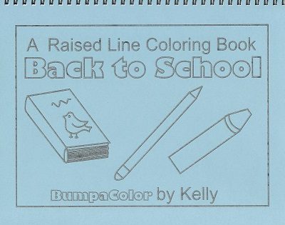 Braille colouring Book School Days