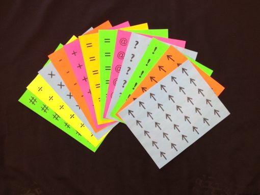 12-pack Braille Educational stickers
